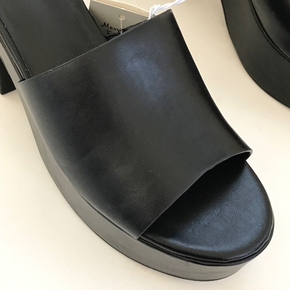 A NEW DAY Ricky Platform Heels High Heeled Sandals Black NWT Women’s Size 10 - Picture 2 of 16